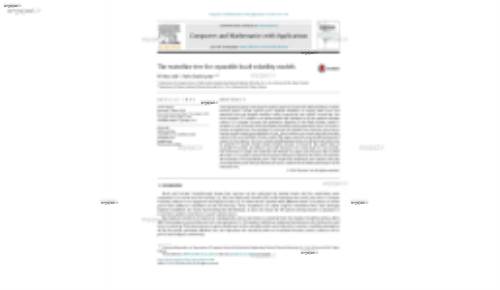 The waterline tree for separable local-volatility models